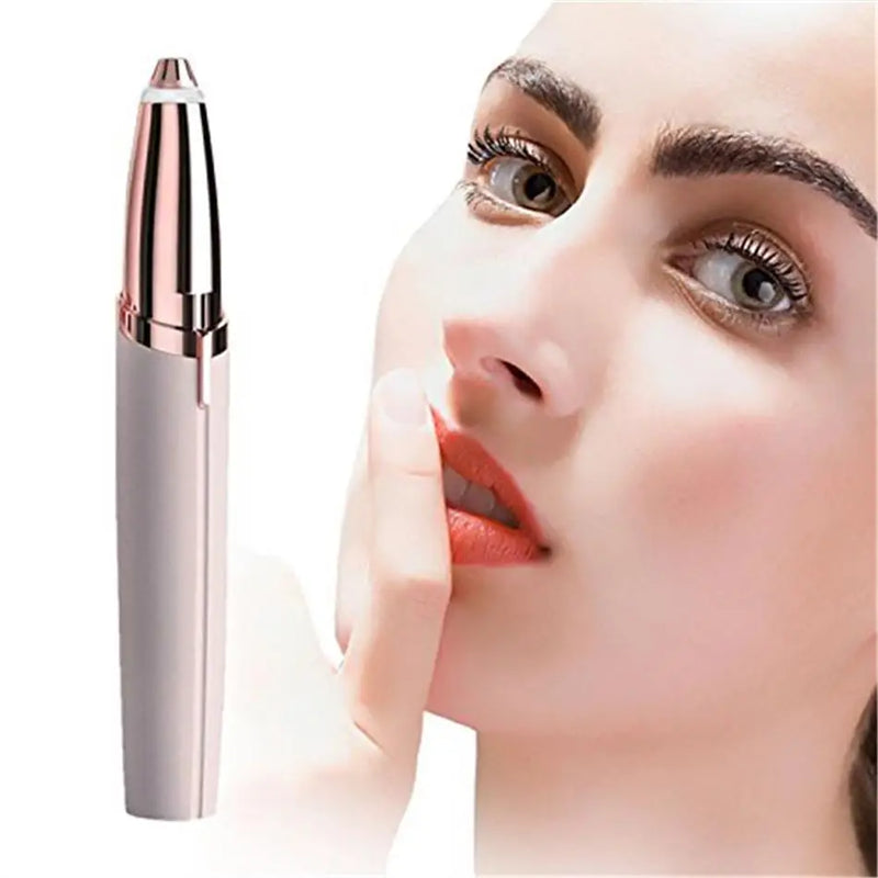 Depilador de Sobrancelha Buço Nariz Orelha Rosto Facial Elétrico Tira Pelos USB Recarregável Profissional Portátil