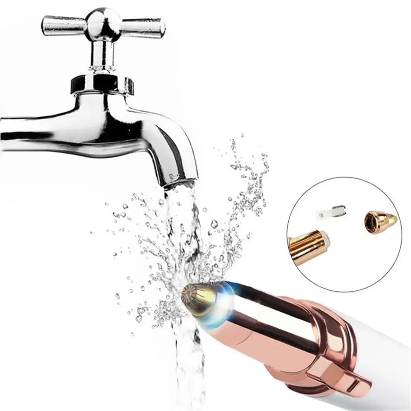 Depilador de Sobrancelha Buço Nariz Orelha Rosto Facial Elétrico Tira Pelos USB Recarregável Profissional Portátil